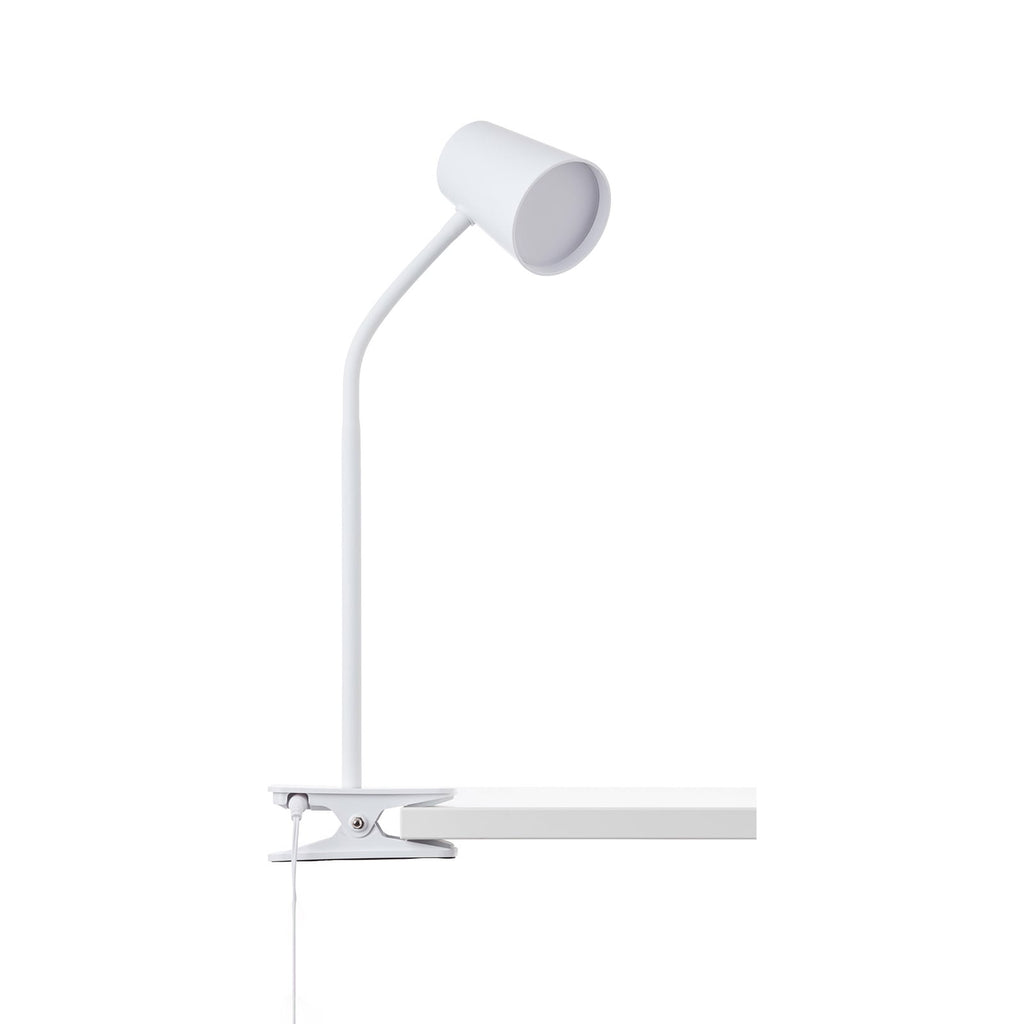 LED klemmelampe Adda hvit dimbar 7W 580 lm varmhvit forfra