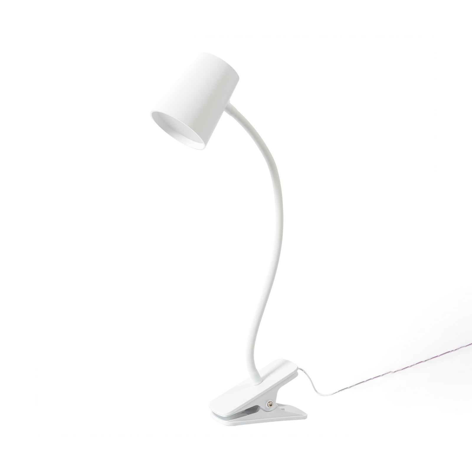 LED klemmelampe Ailina dimbar hvit 5W varmhvit bakside