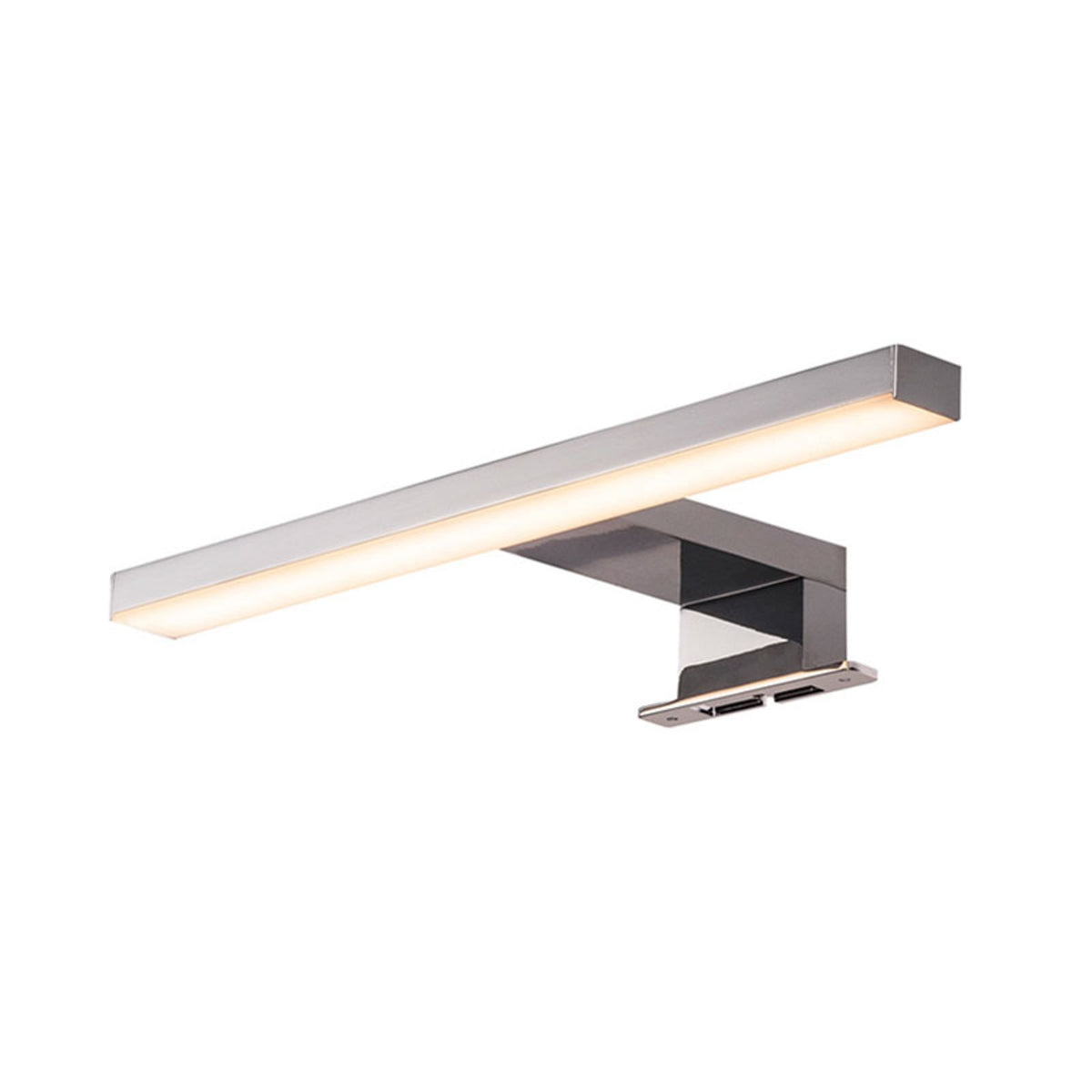 LED klemmelampe Dorisa krom bakside med klemme
