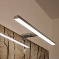 LED klemmelampe Dorisa krom 50 cm forfra