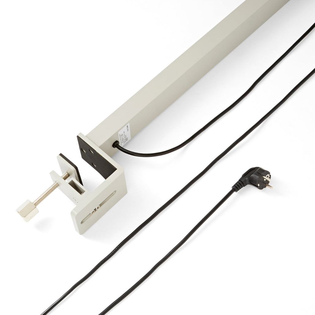 LED klemmelampe Jolinda dimbar sølv aluminium produktbilde
