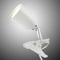 LED klemmelampe LEO hvit GU10 3W varmhvit forfra