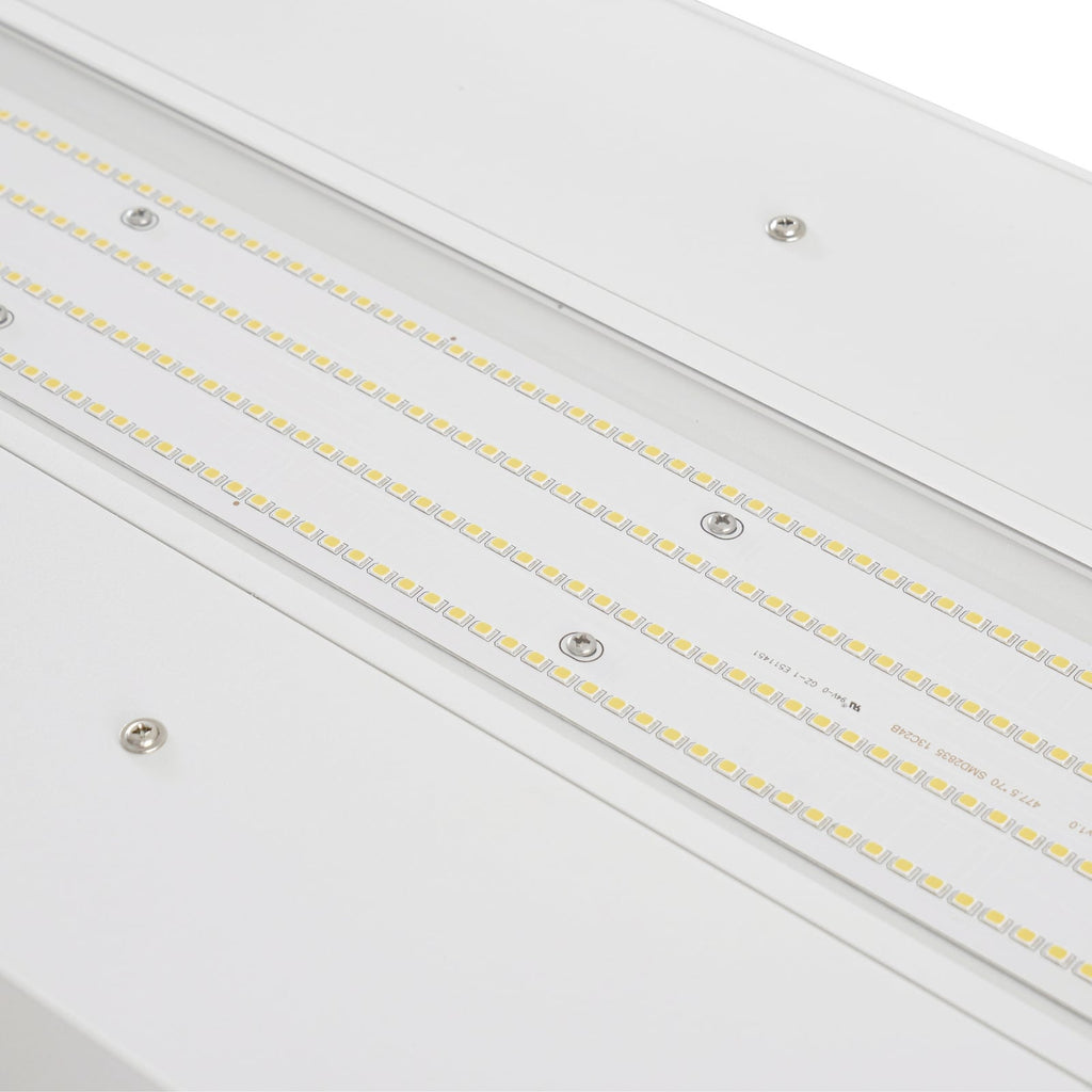 LED klemmelampe Logan dimbar med sensor hvit 90W sett ovenfra