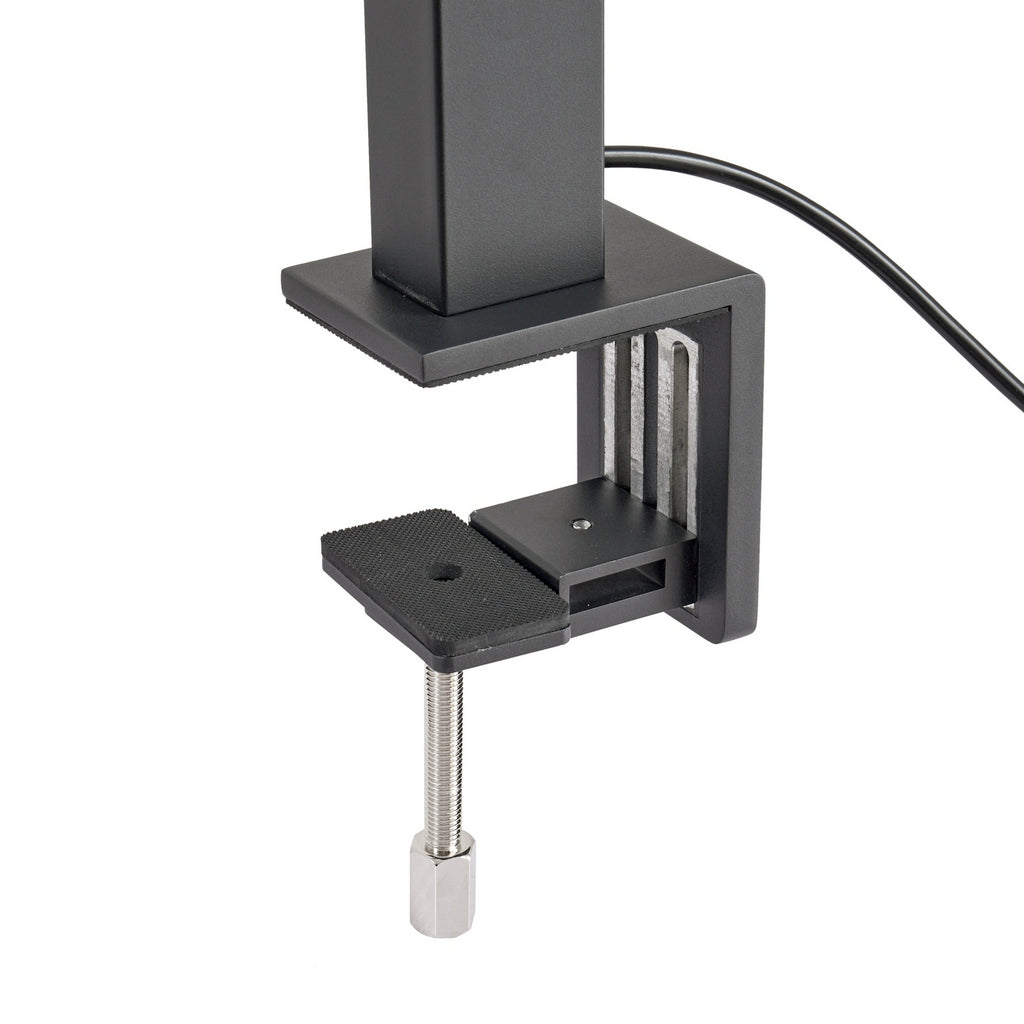LED klemmelampe Logan dimbar med sensor svart 90W pakking og etikett