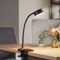 LED klemmelampe Maori oppladbar CCT dimbar svart - Lindby forfra