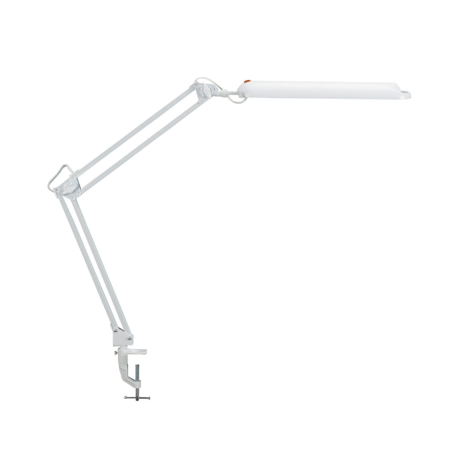 LED klemmelampe MAULatlantic hvit 6W 6500K H38 cm forfra