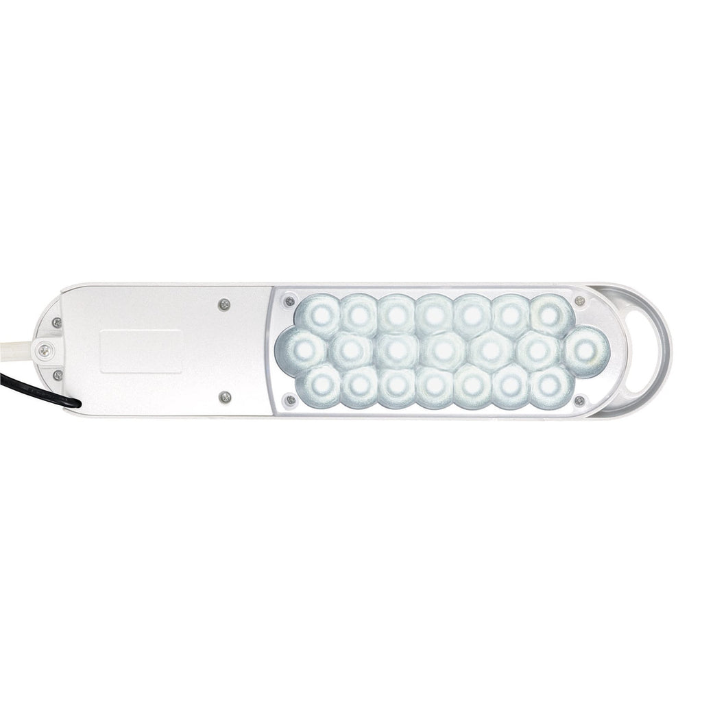 LED klemmelampe MAULatlantic hvit 6W 6500K H38 cm detalj av lampehode