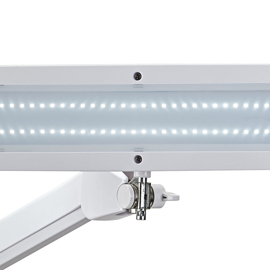 LED klemmelampe MAULintro dimbar hvit detalj av lampehode
