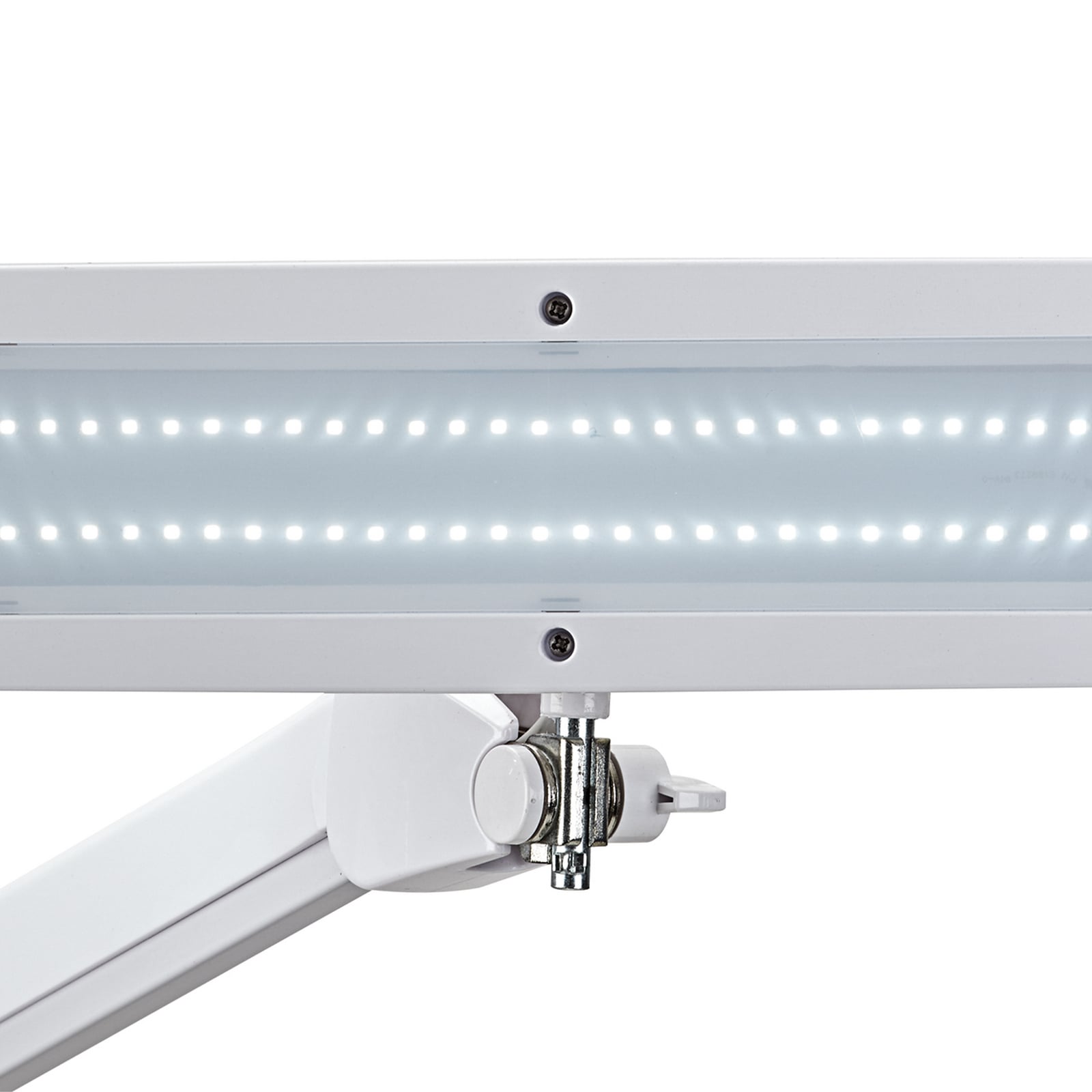 LED klemmelampe MAULintro dimbar hvit detalj av lampehode