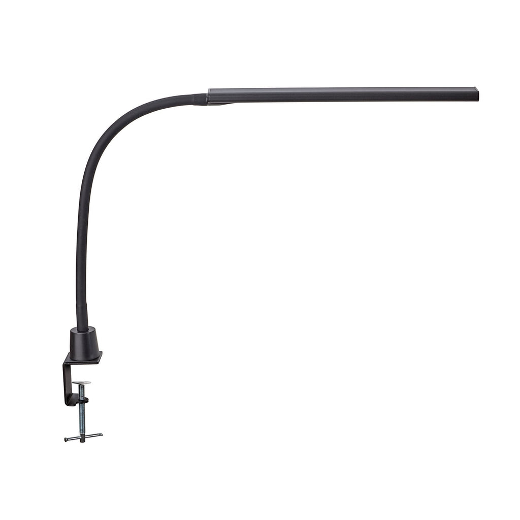 LED klemmelampe MAULpirro dimbar svart bakside