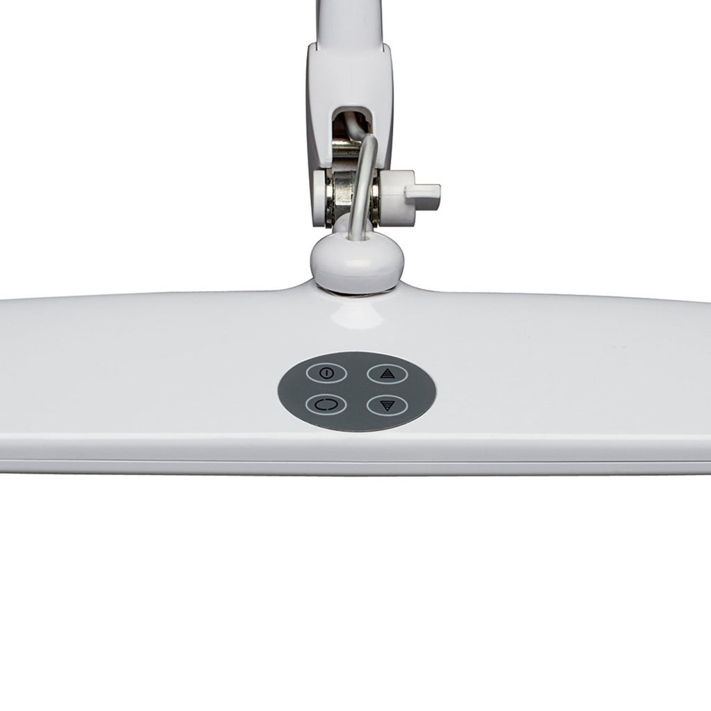 LED klemmelampe MAULwork hvit dimbar 15W 6500K h50 cm nærbilde av klemme
