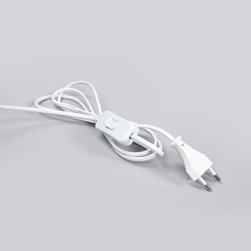 LED klemmelampe Milow hvit metall 36 cm fleksibel arm