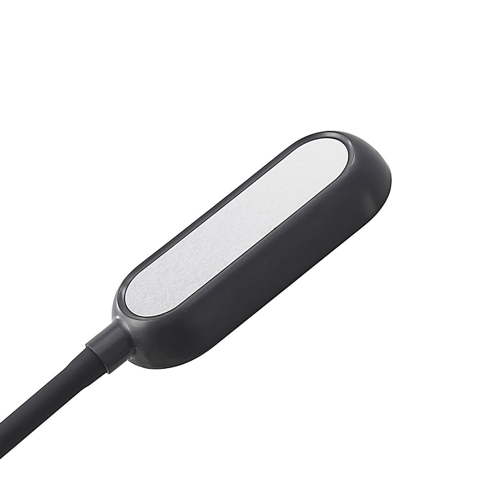 LED klemmelampe Najari svart med batteri USB dimbar - USB ladeport