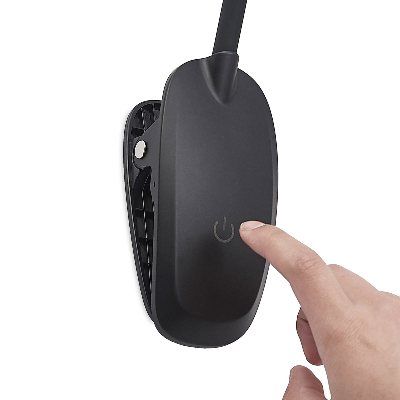 LED klemmelampe Najari svart med batteri USB dimbar - touchdimmer