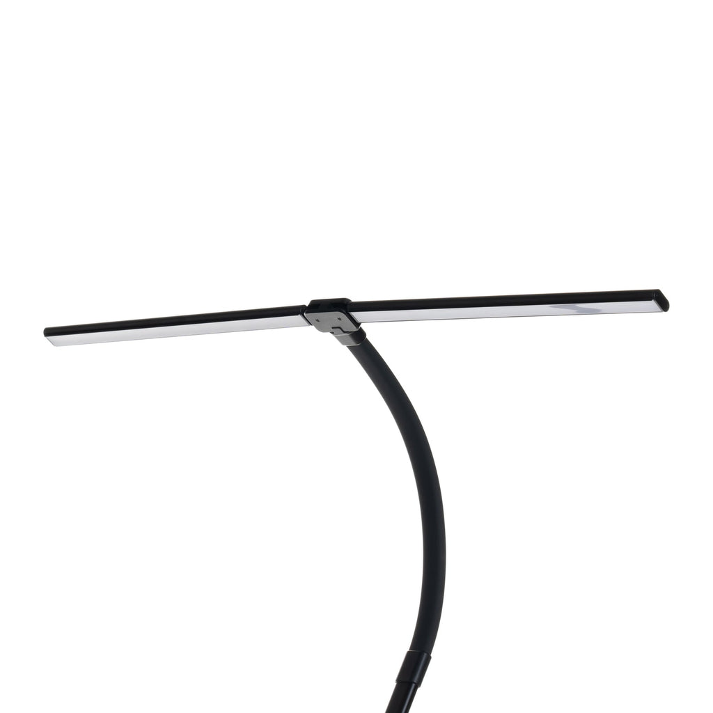 LED klemmelampe Nilay CCT dimbar svart 97,5 cm lysdetalj