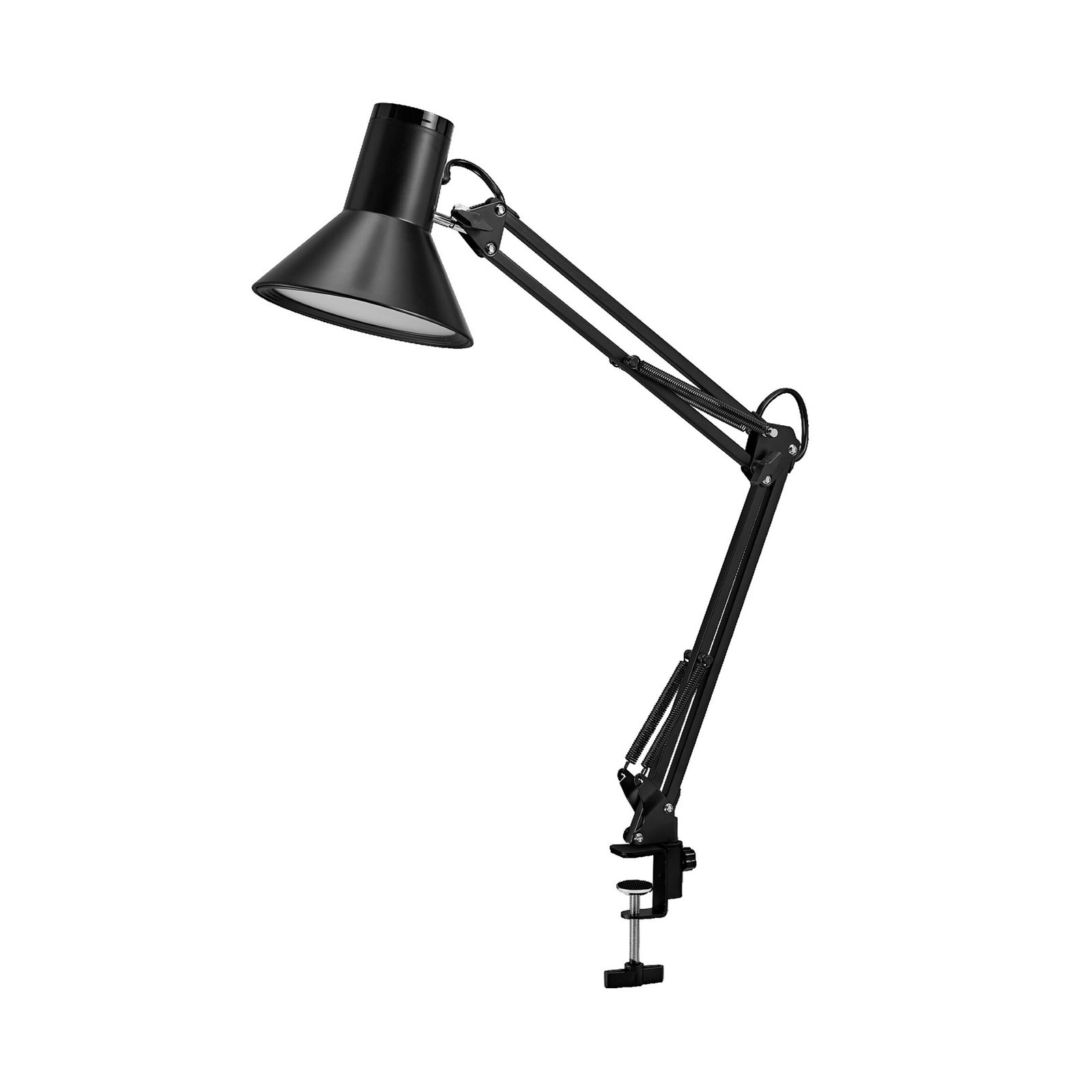 Montert LED klemmelampe Office Line Desk Retro svart dimbar 9W på skrivebord