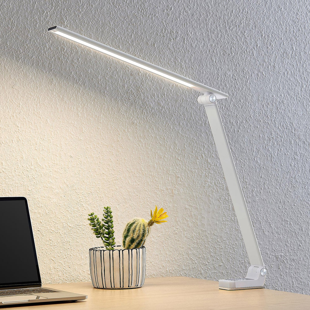 LED klemmelampe Tamarin dimbar hvit 40 cm detalj av lampearm