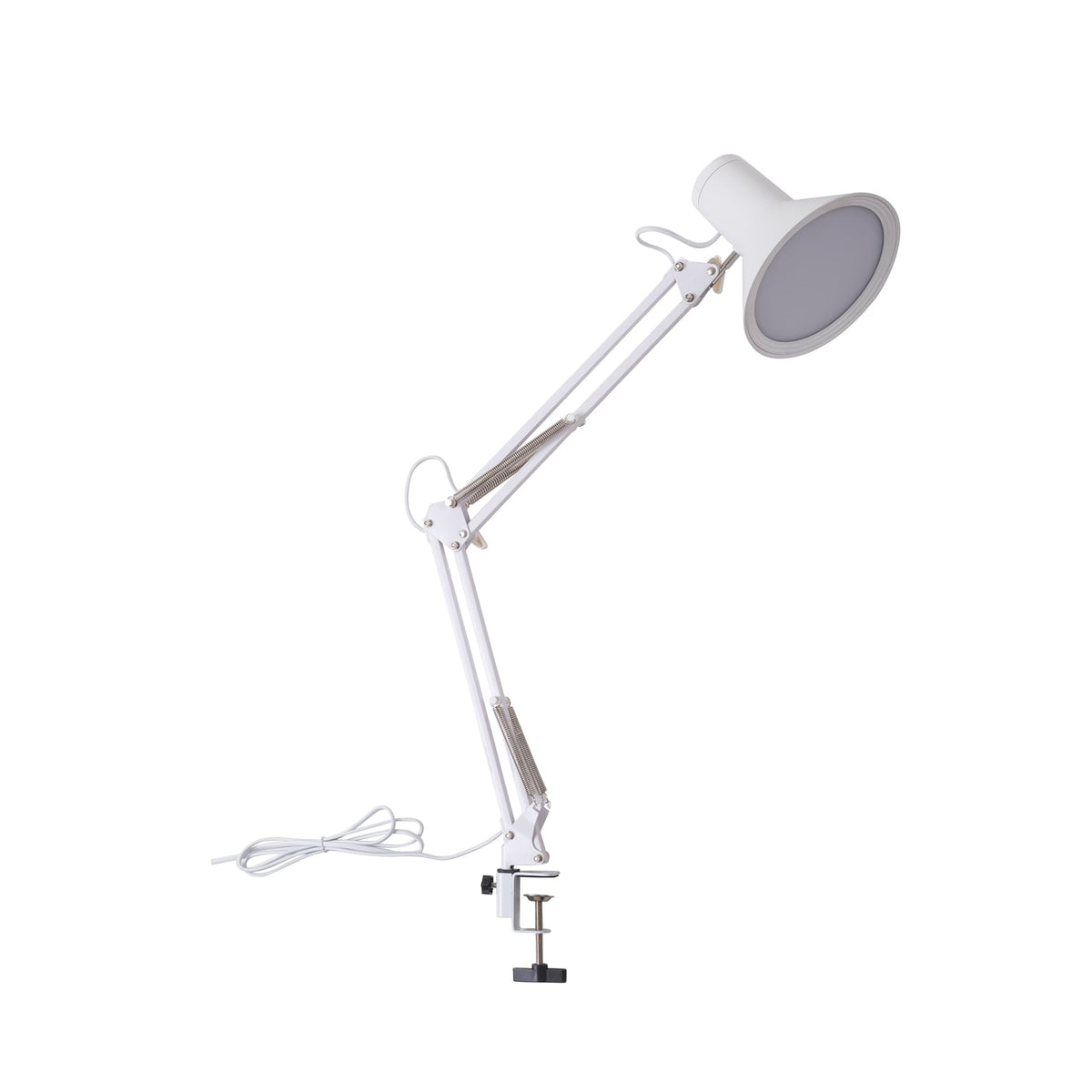 Detalj av LED klemmelampe Undra dimbar hvit metall ledd