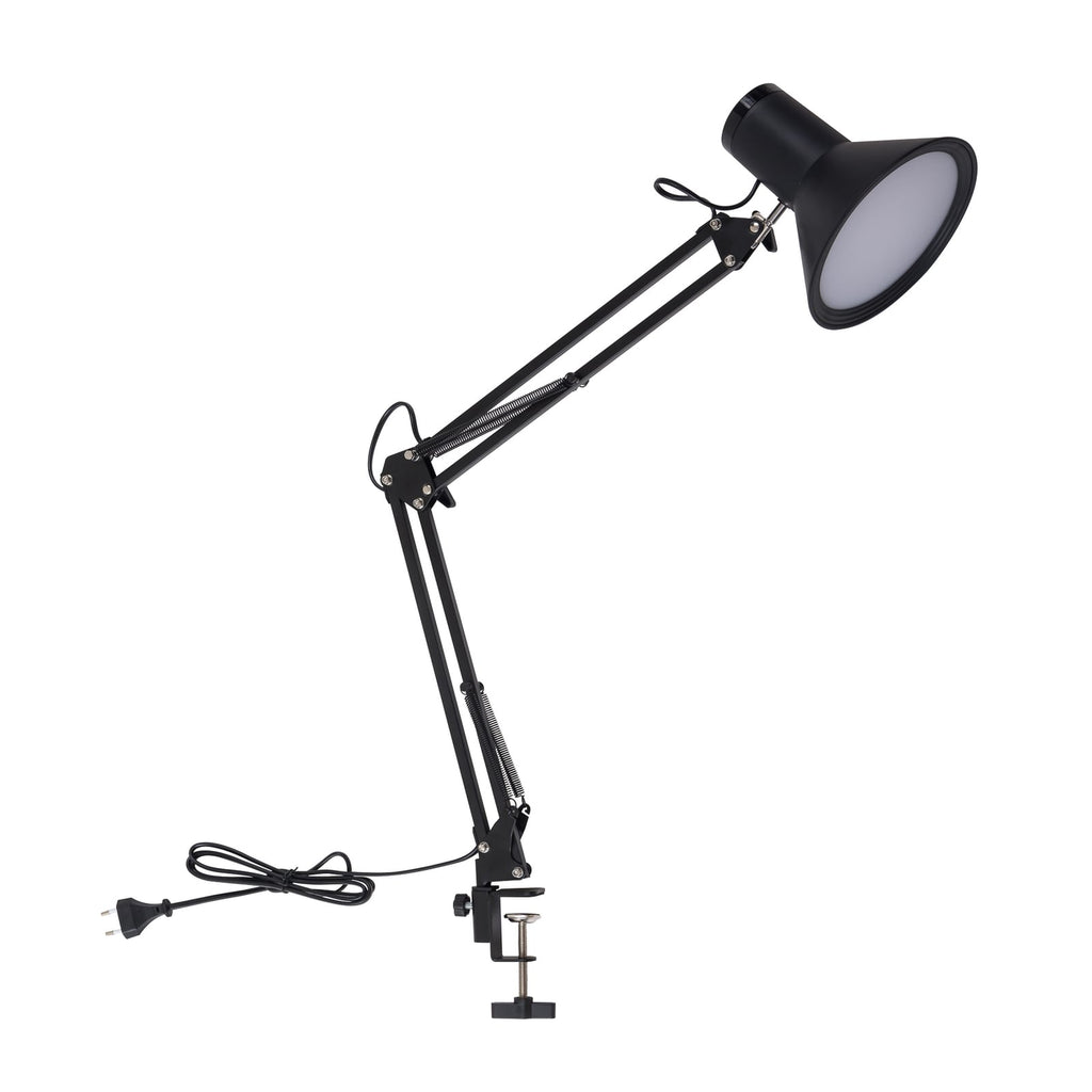 LED klemmelampe Undra dimbar svart metall 70 cm montert på bord