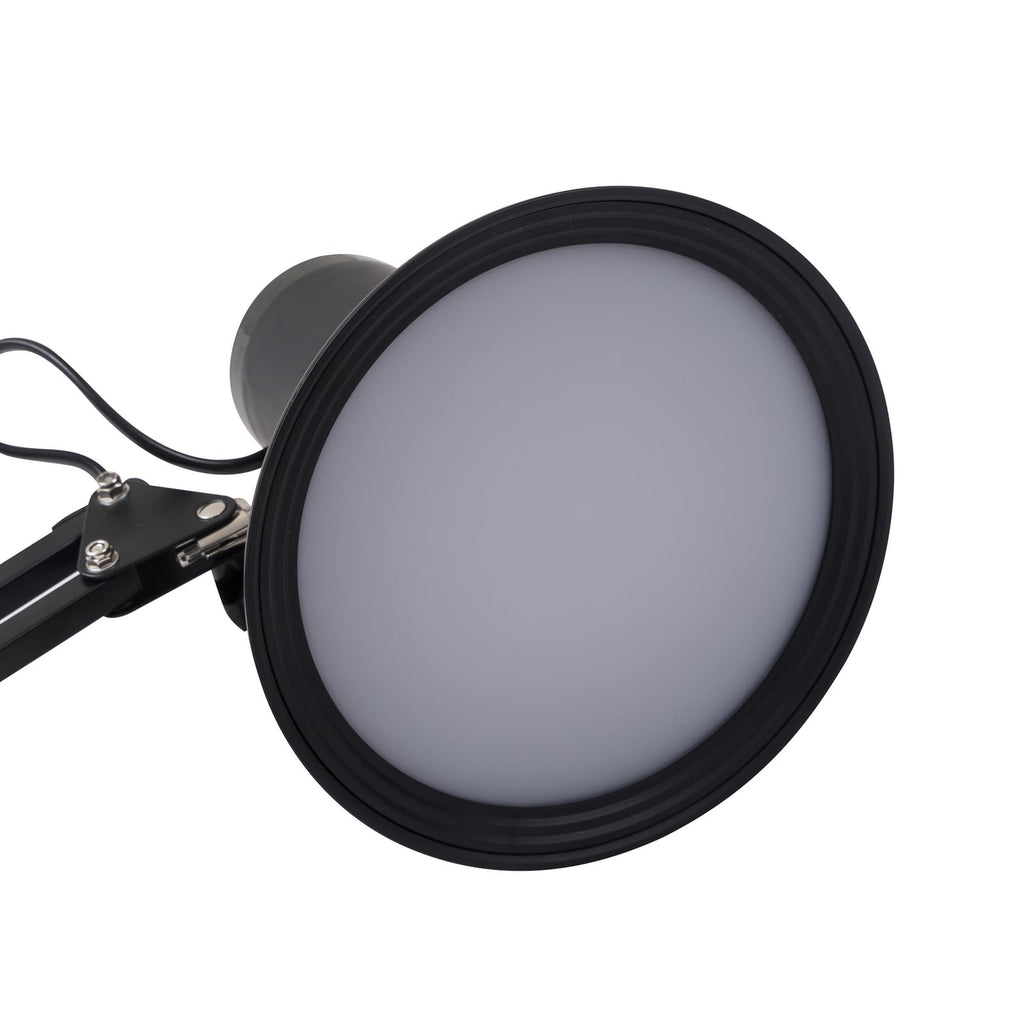 LED klemmelampe Undra dimbar svart metall 70 cm klemme feste