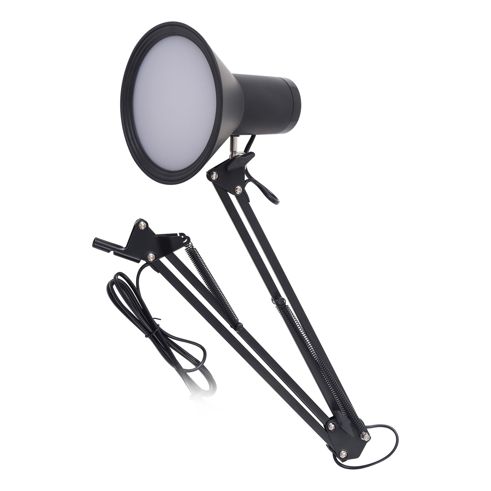 LED klemmelampe Undra dimbar svart metall 70 cm sideprofil