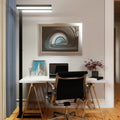 LED kontor-gulvlampe Logan Basic dimbar svart 60W forfra