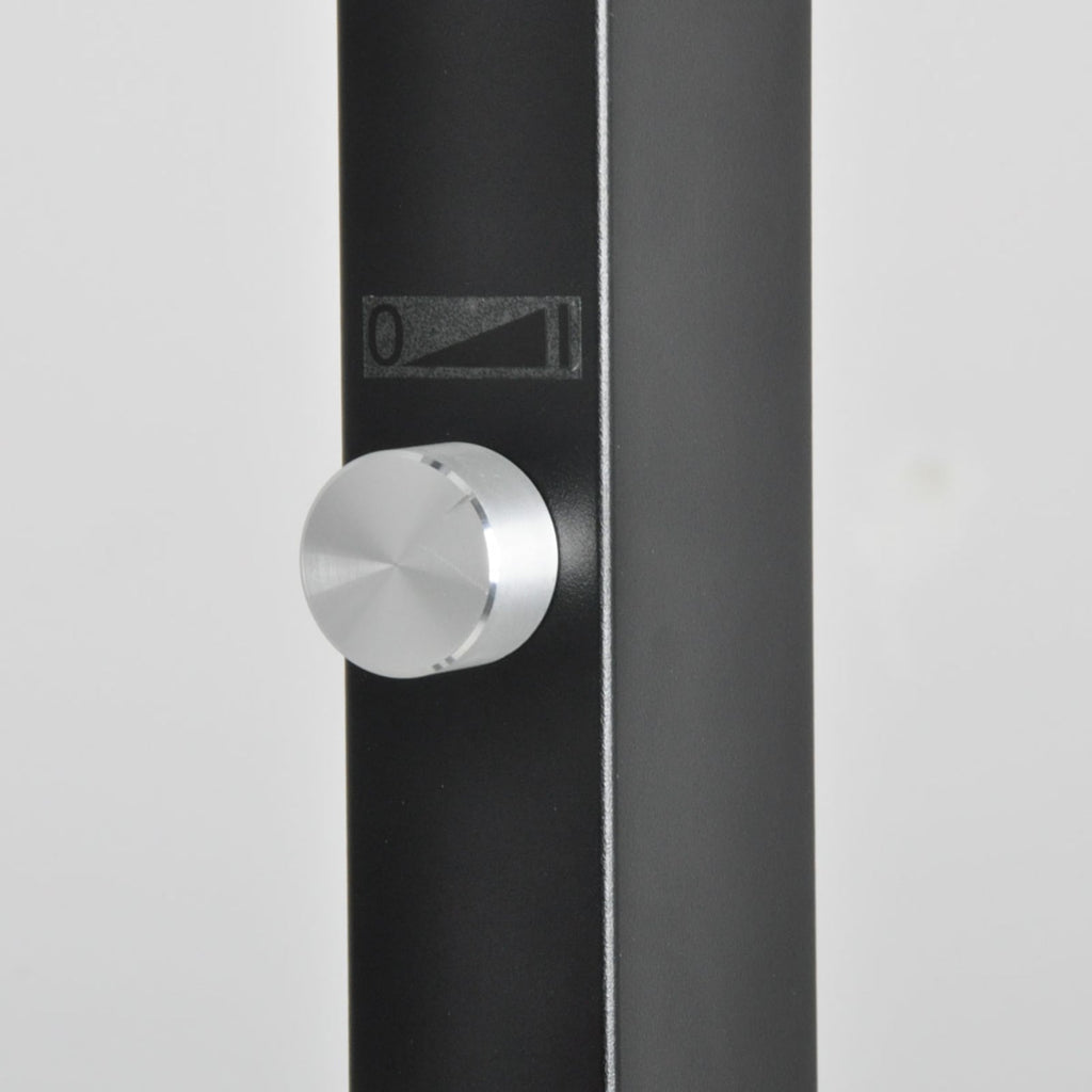 LED kontor-gulvlampe Logan Basic dimbar svart 60W svingbar arm