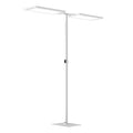 LED kontor-gulvlampe Yara.double Bluetooth dimbar hvit foran