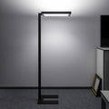LED kontorgulvlampe Epuria SensControl dimbar svart 118W forfra
