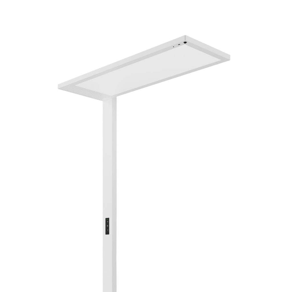 LED kontorgulvlampe Lightpad dimbar med sensor hvit 200 cm bakside