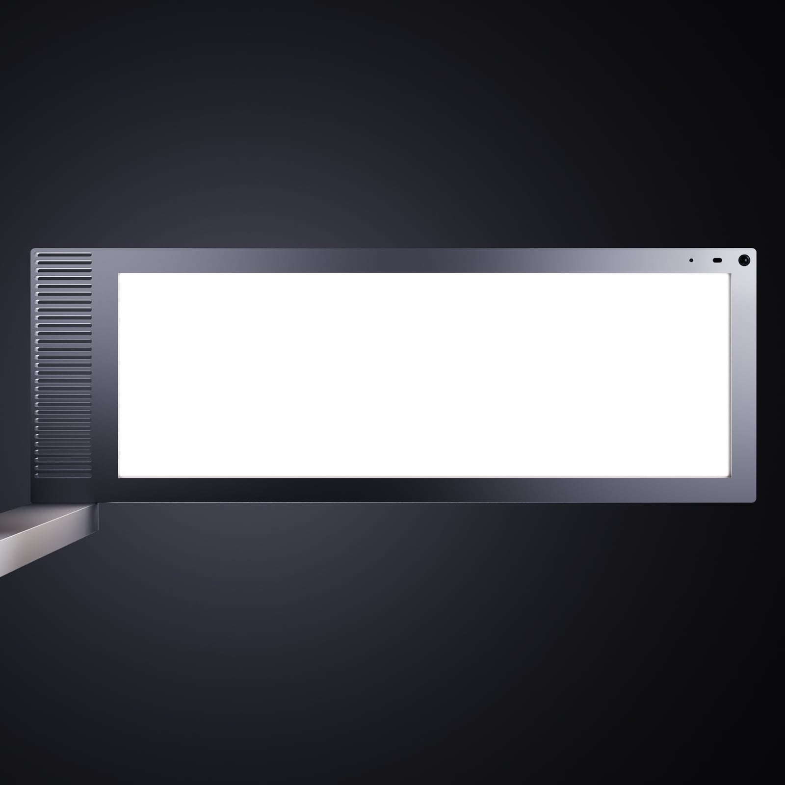 LED kontorgulvlampe Lightpad dimbar med sensor hvit 200 cm lysdetalj