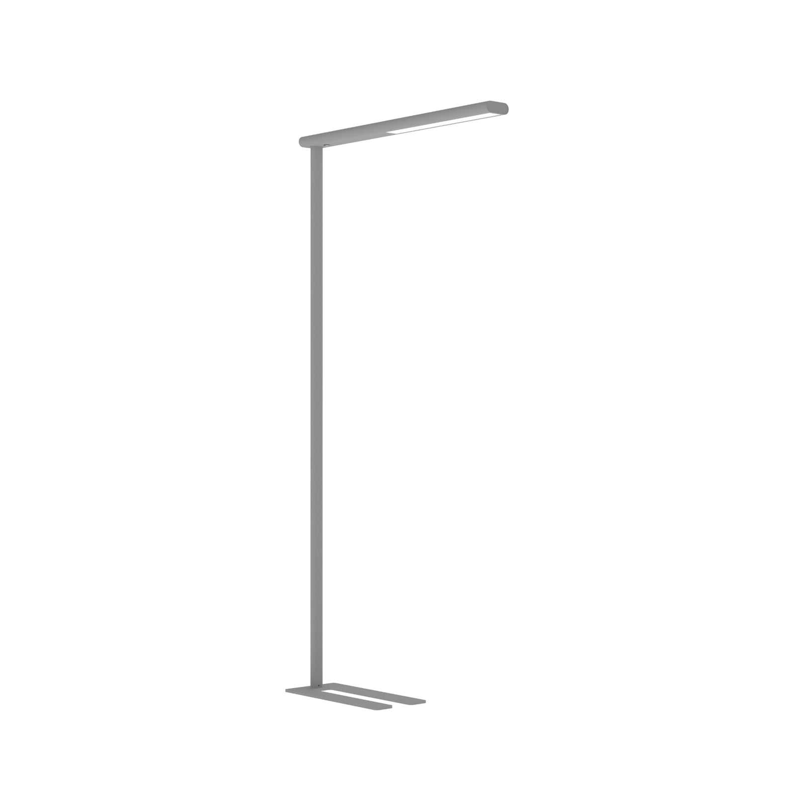 LED kontorgulvlampe MAULjet dimbar sølv 195 cm forfra