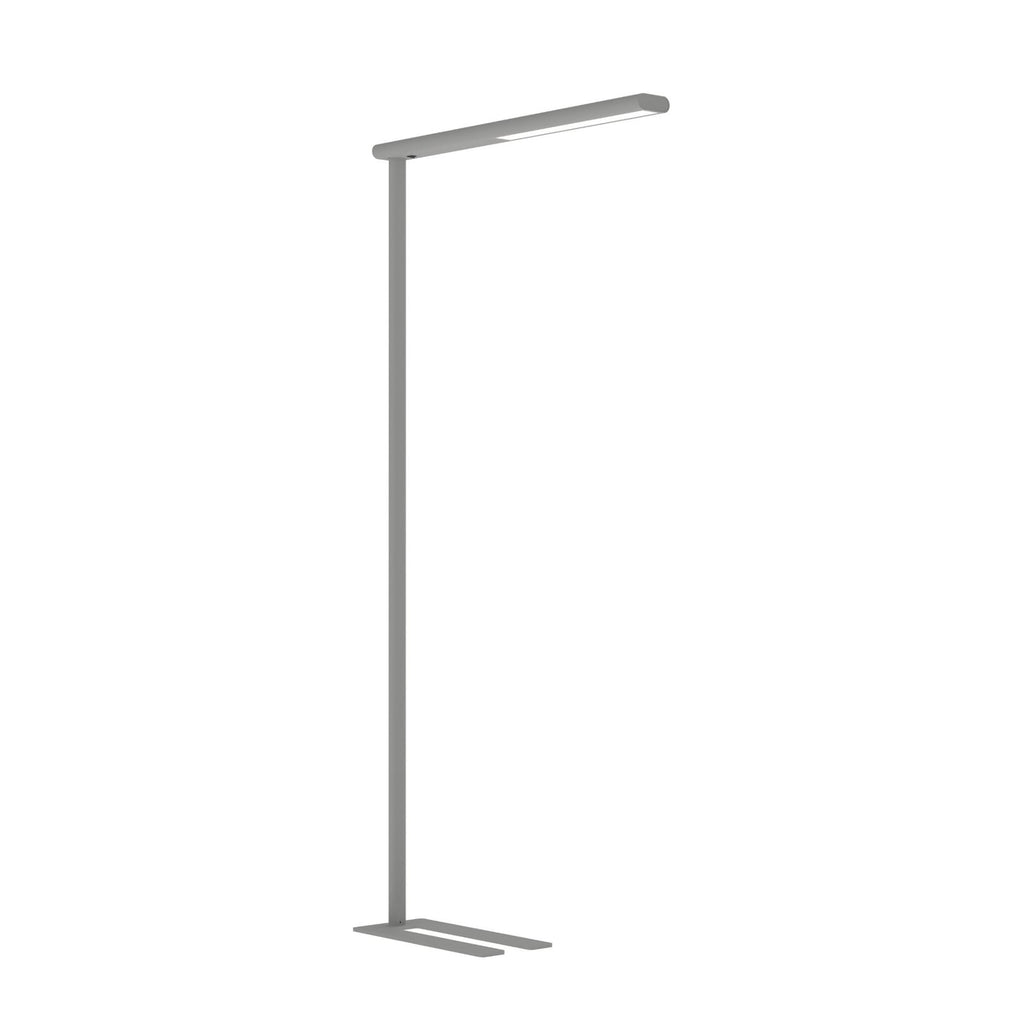 LED kontorgulvlampe MAULjet sølv bakside