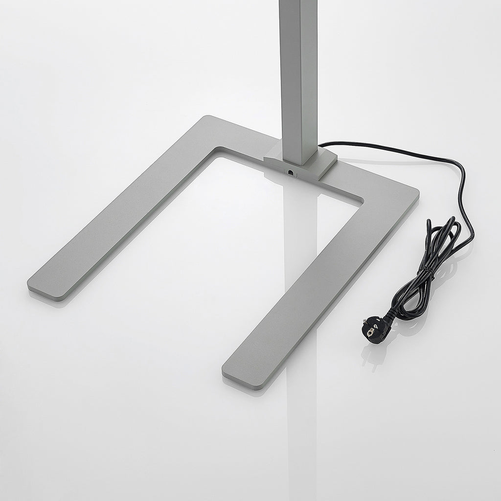 Ledningsdetalj på LED kontorgulvlampe Susi 2er-sett dimbar CCT med sensor sølv