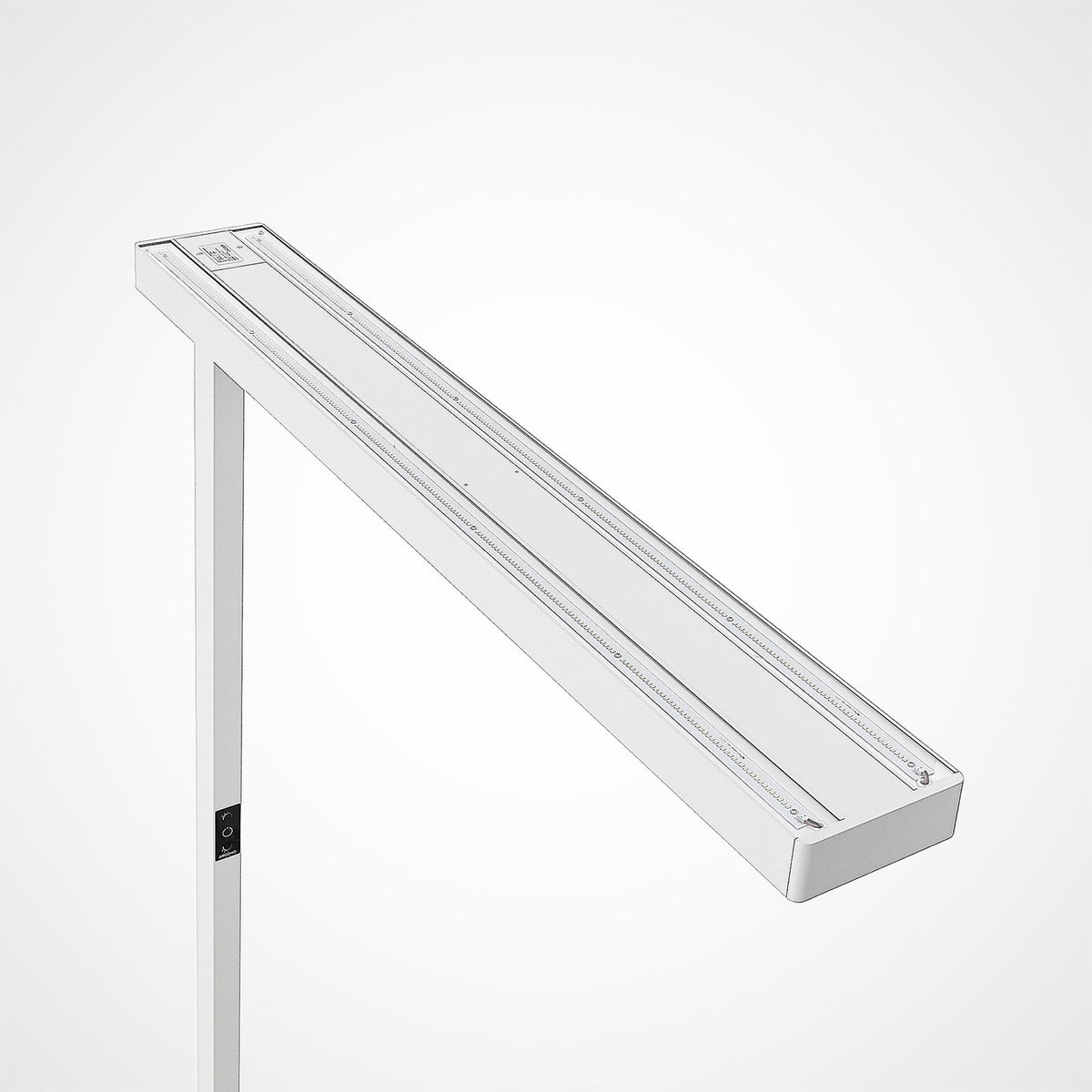 LED kontorgulvlampe Susi hvit dimbar med bevegelsessensor lysdetalj