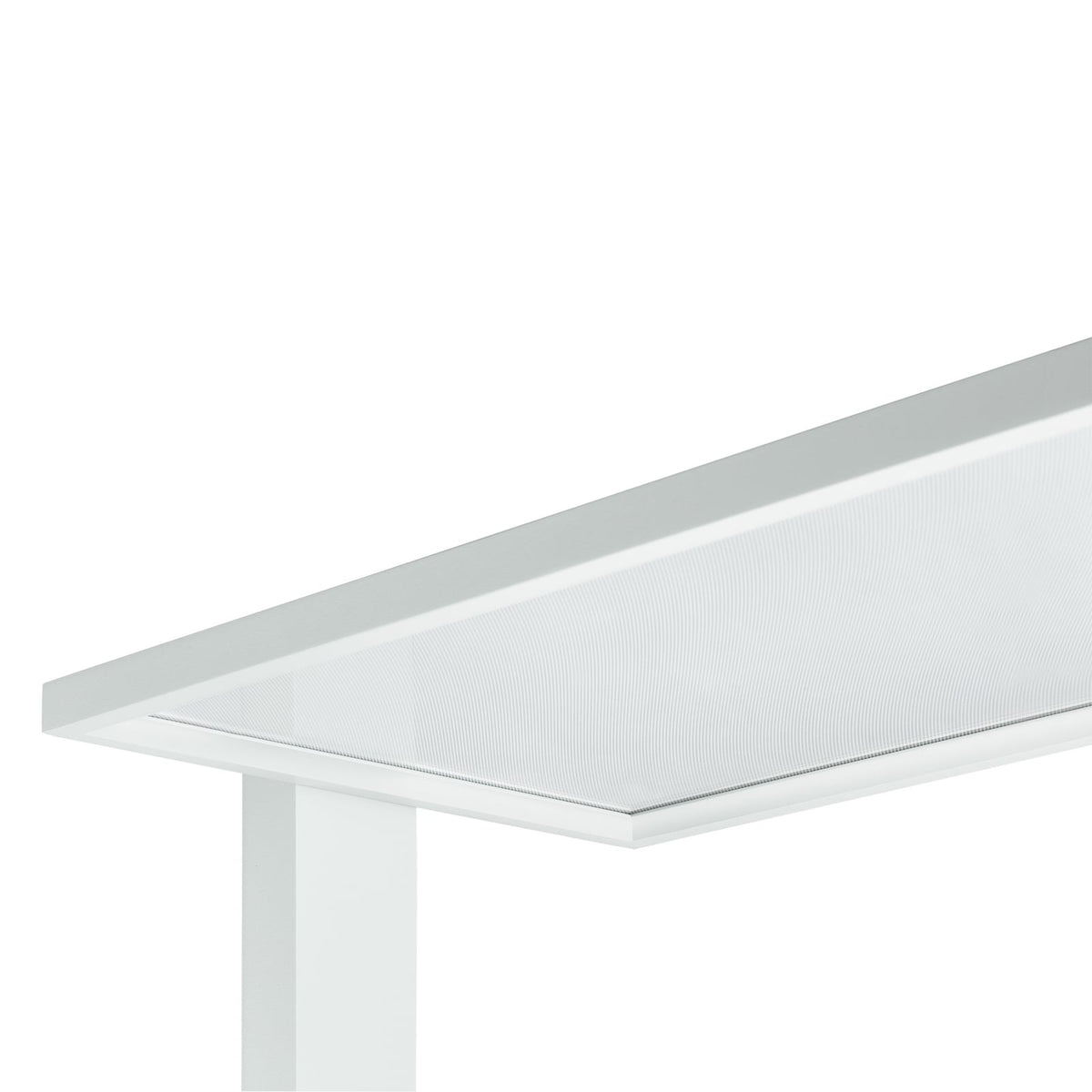 LED kontorgulvlampe Taronis dimbar 4000K sølv 195 cm nærbilde av lampefot
