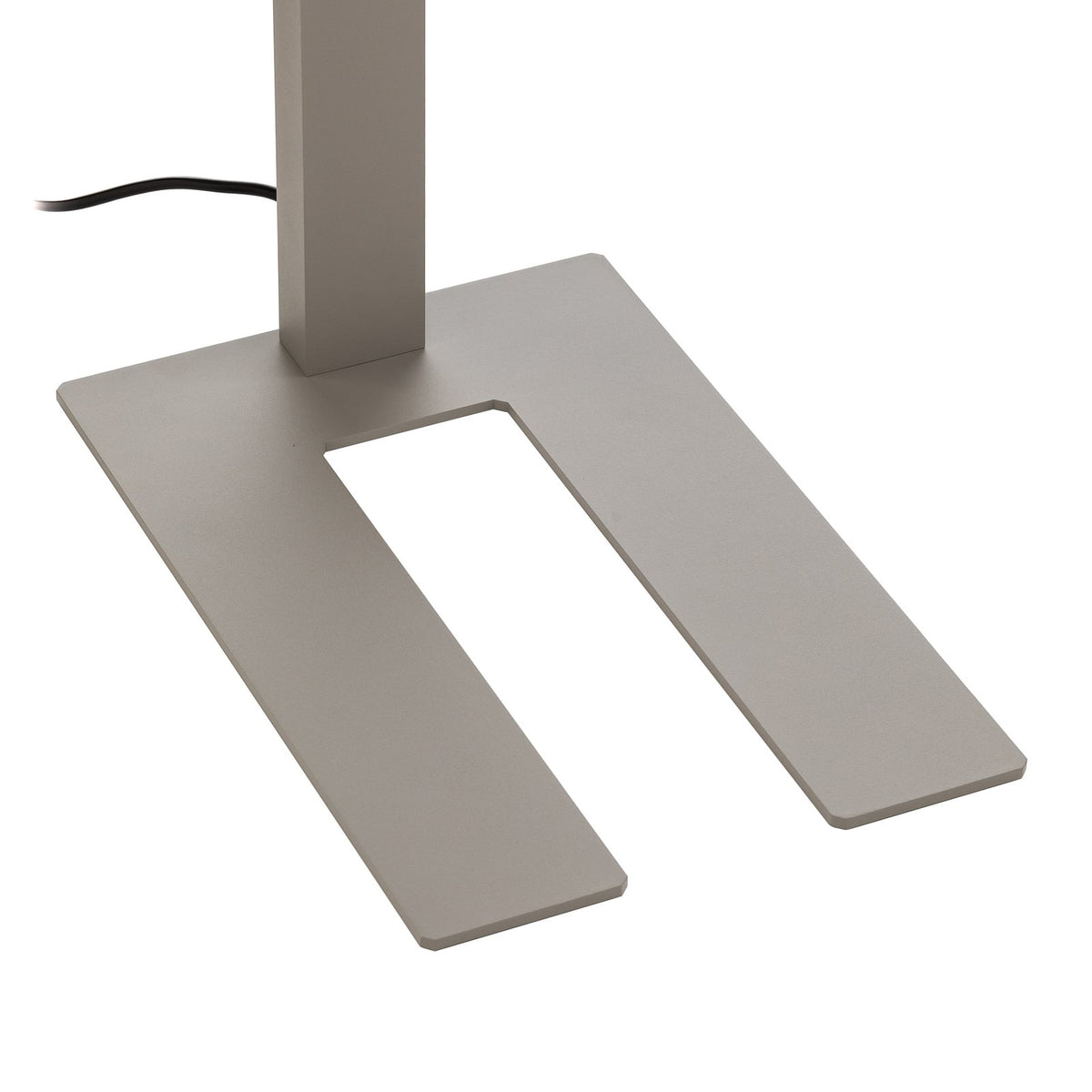 LED kontorgulvlampe Taronis dimbar 4000K sølv 195 cm sideprofil