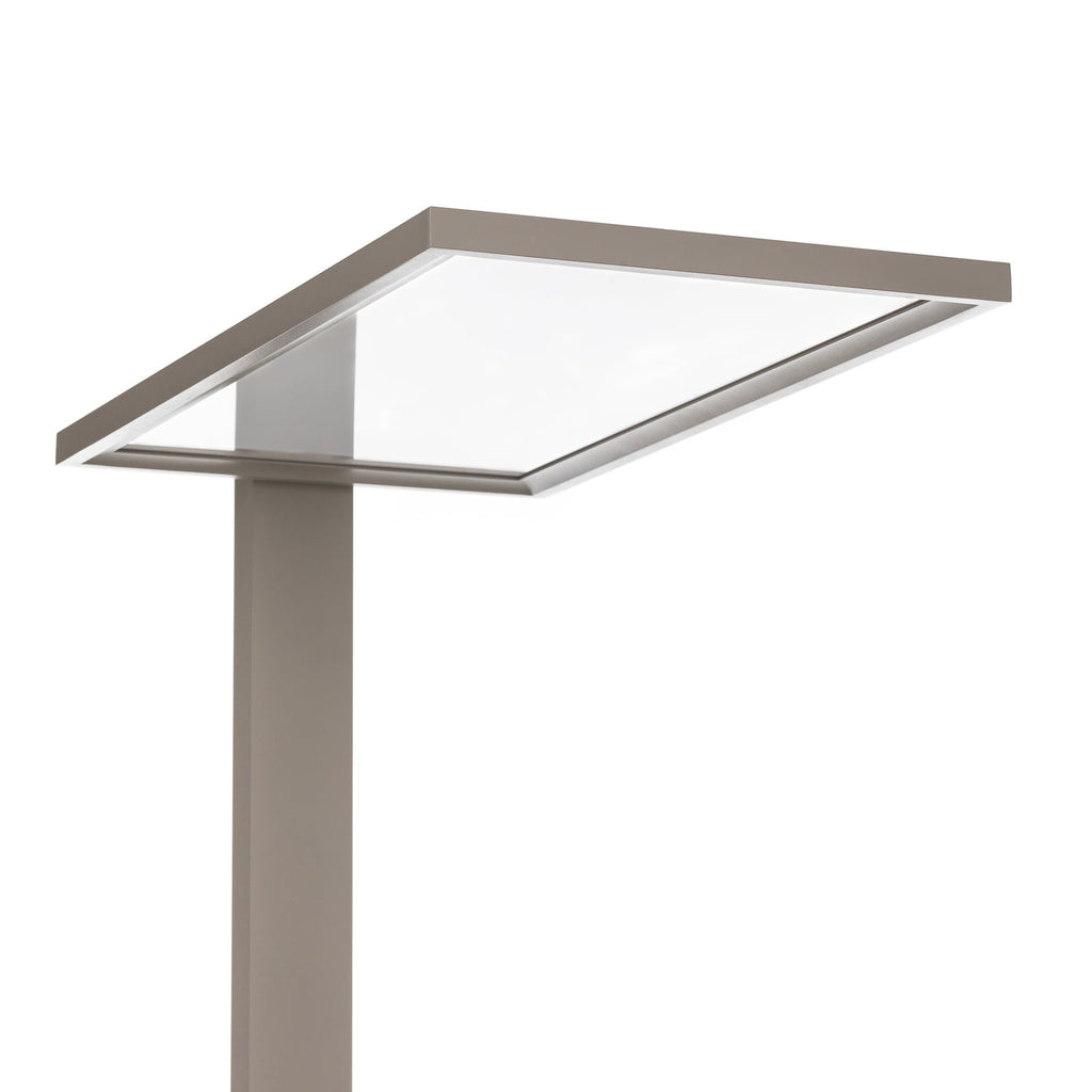 LED kontorgulvlampe Taronis dimbar 4000K sølv 195 cm kabel og kontakt