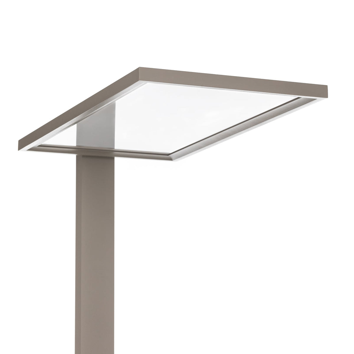 LED kontorgulvlampe Taronis dimbar 4000K sølv 195 cm kabel og kontakt