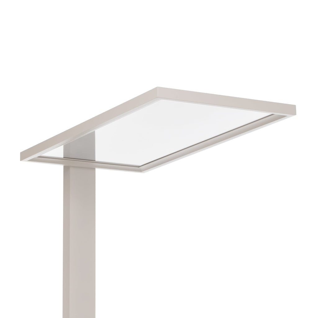 LED kontorgulvlampe Taronis hvit dimbar 55W 195 cm kabel og fot