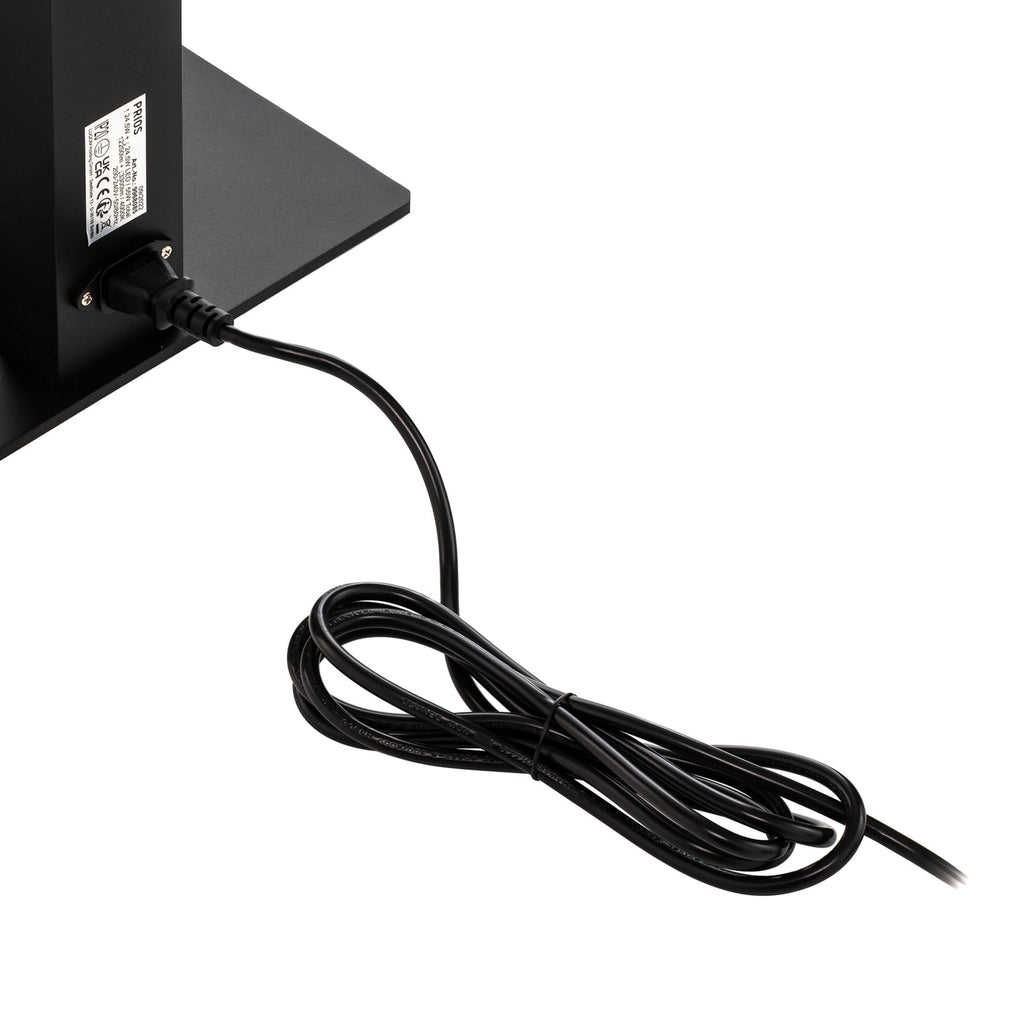 LED kontorgulvlampe Taronis svart dimbar 55W 4000K kabel og fot