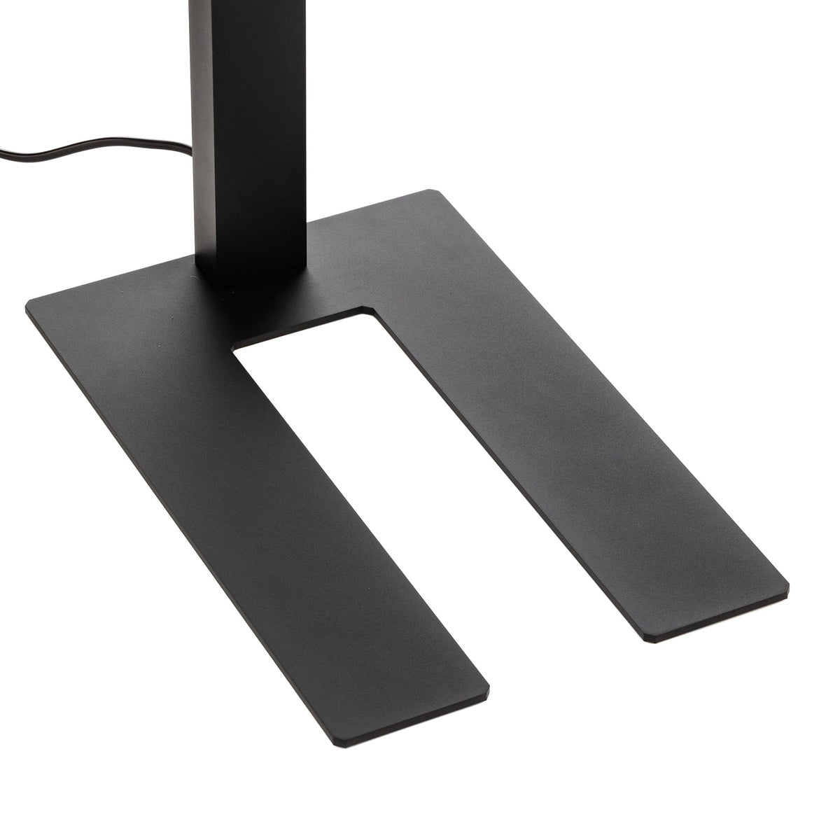 LED kontorgulvlampe Taronis svart dimbar 55W 4000K lysbilde nedover