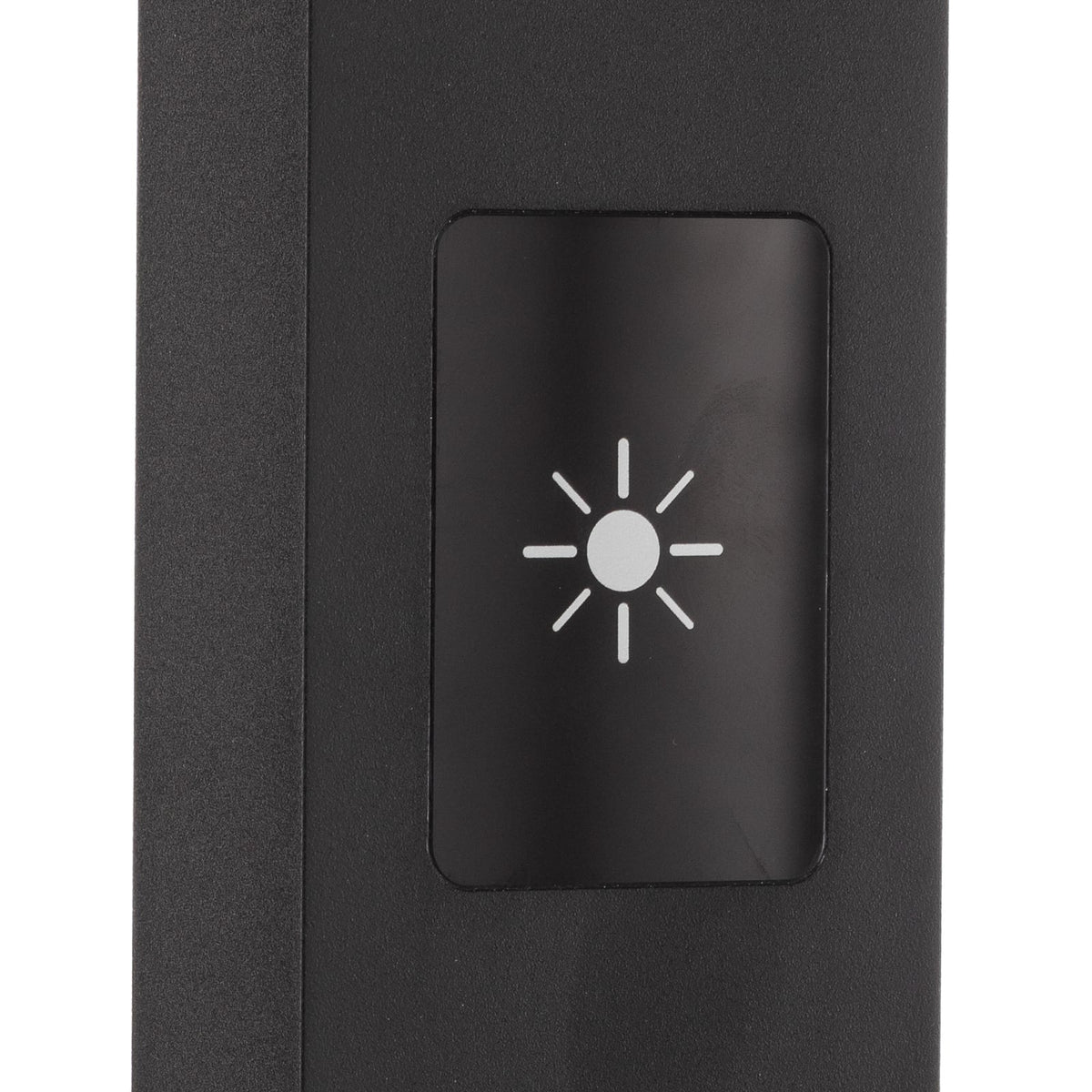 LED kontorgulvlampe Taronis svart dimbar 55W 4000K lysbilde oppover