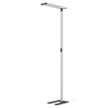 LED kontorgulvlampe Zyair sølv dimbar 48W 4000K forfra