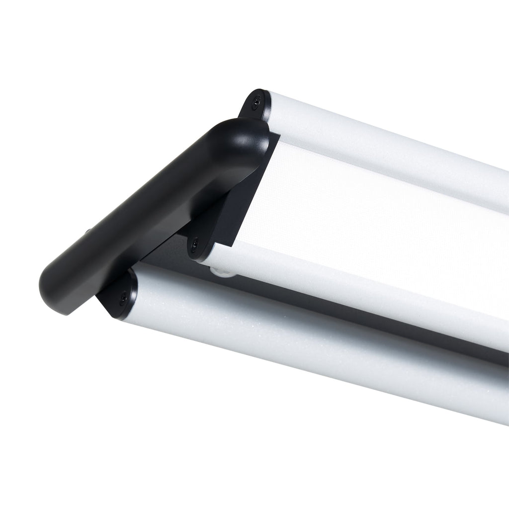 LED kontorgulvlampe Zyair sølv dimbar 48W 4000K montert i kontor