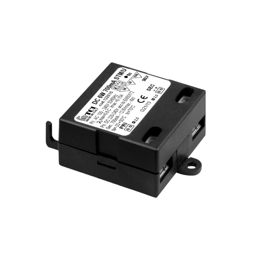 LED-konverter 6W 250mA konstantstrøm 230V AC IP20 - Molto Luce forfra
