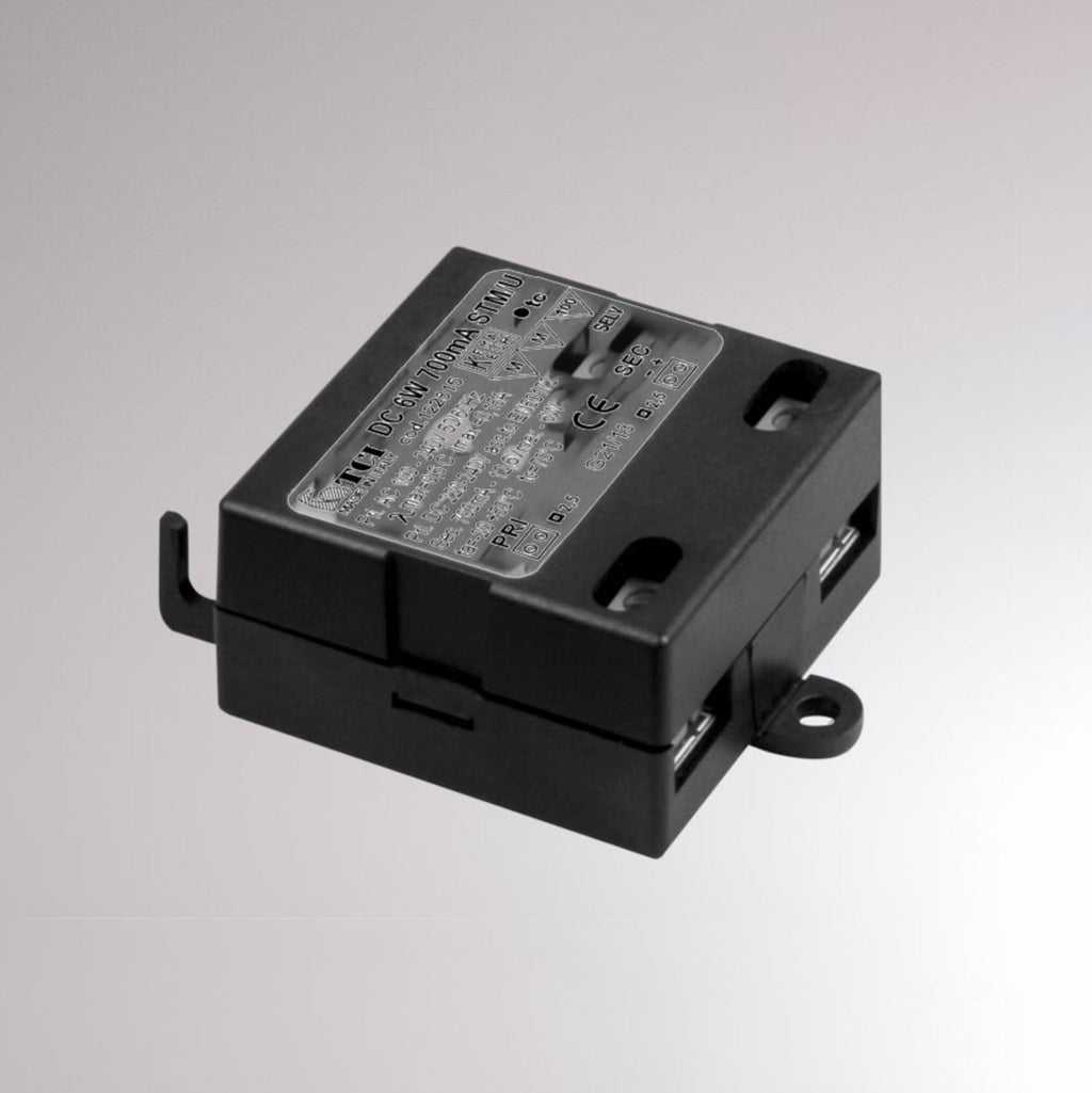LED-konverter 6W 250mA konstantstrøm 230V AC IP20 - Molto Luce bakside