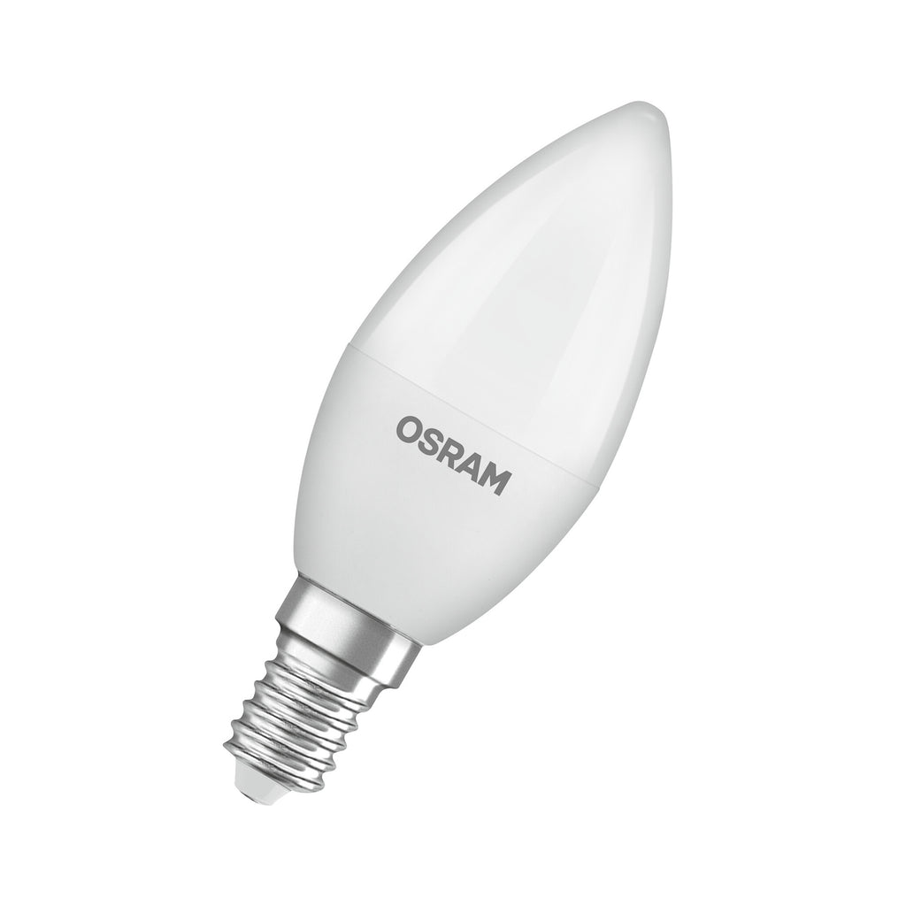 LED kronelysform E14 3,3W 4000K nøytralhvit matt - OSRAM forfra