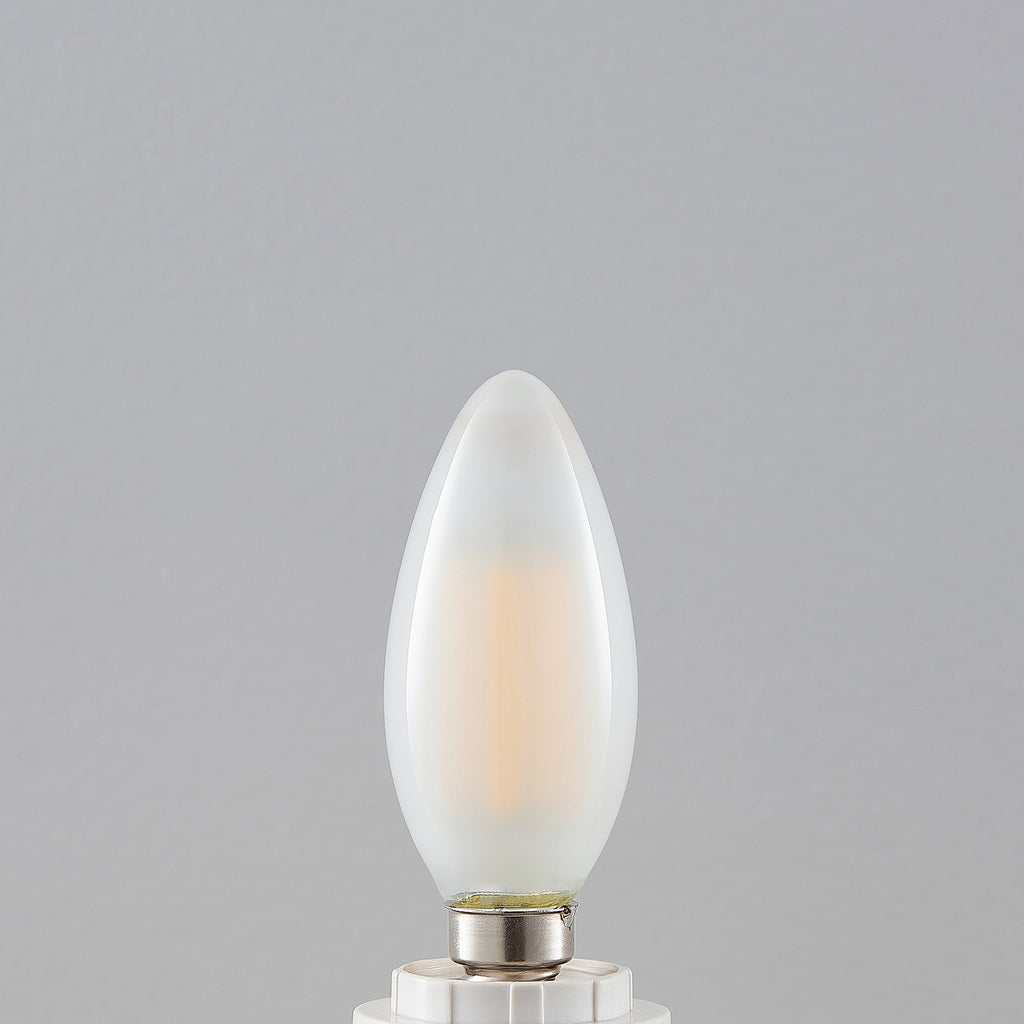 LED kronelysform E14 4W 2700K dimbar matt 5-pakning lysglimt