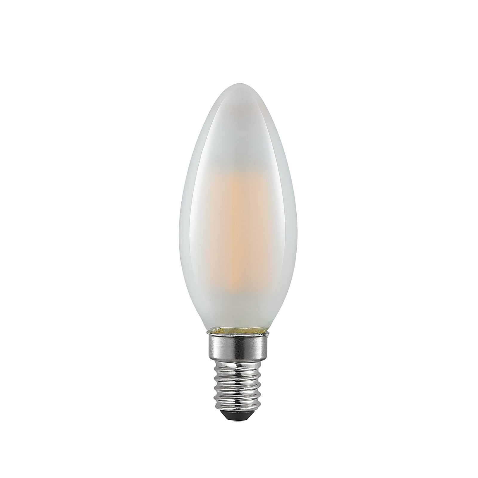 LED kronelysform E14 4W matt 2700K dimbar 470lm Arcchio forfra